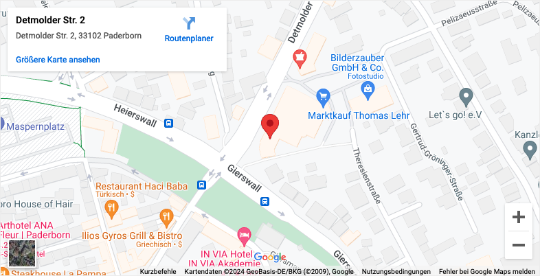 Google Maps - Jutta Flick-Böttcher - Raum für Gesundheit